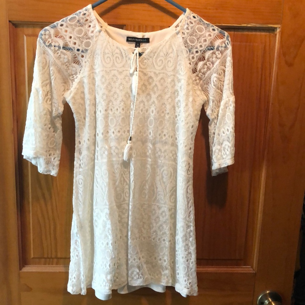 Sequin Hearts Girl’s Boho Dress - Size 10